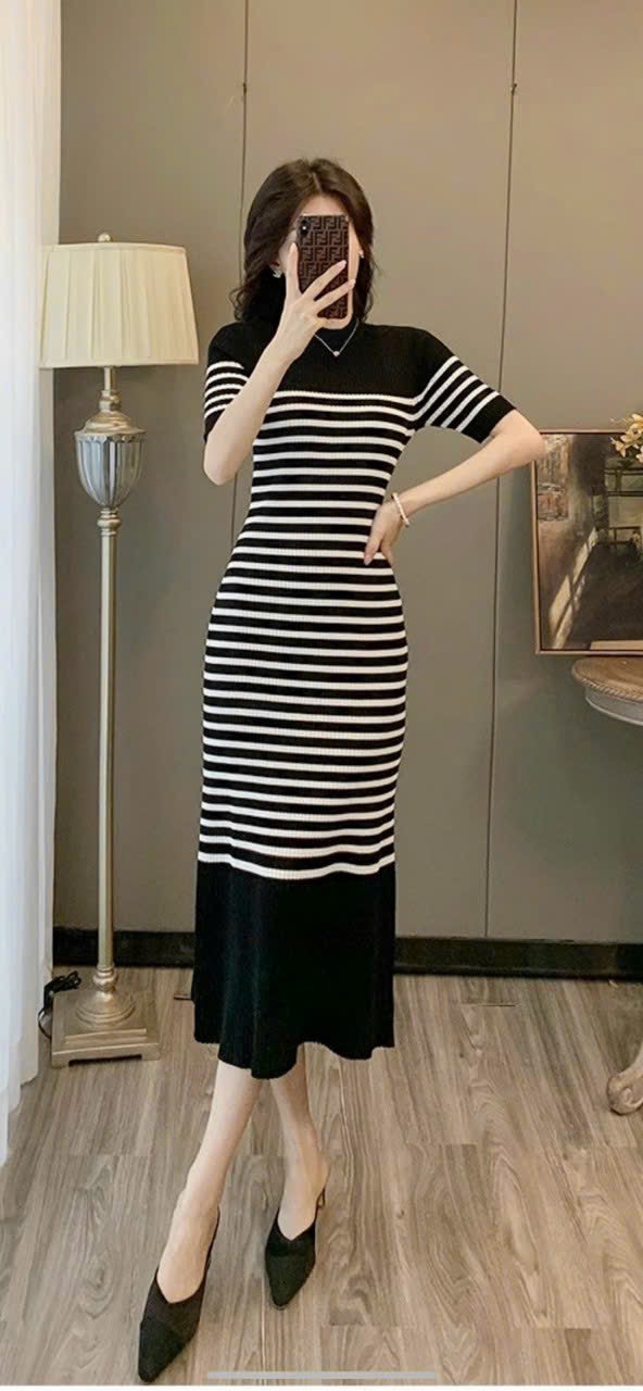 ĐẦM BODY LEN SỌC CAO CẤP D201